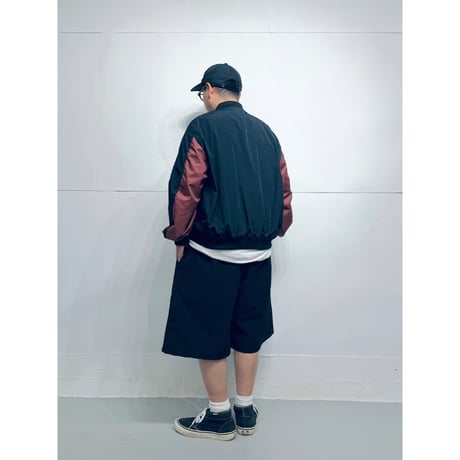 STUMPSTAMP NON PADDED TYPE MA-1 "BLACK × WINE RED"