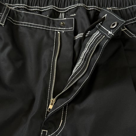 STUMPSTAMP PAINTER PANTS "BLACK WITH WHITE STITCH"