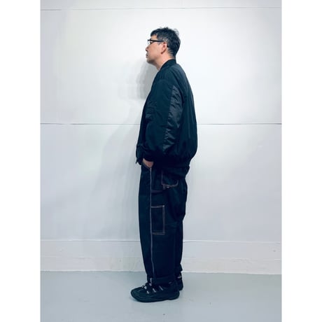 STUMPSTAMP NON PADDED TYPE MA-1 "BLACK × BLACK"