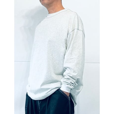 STUMPSTAMP OVERLOCK CONTRAST CUFFS L/S TEE "ASH”