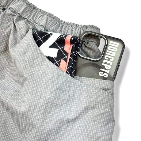 STUMPSTAMP CLIMBING SHORTS "GRAPH CHECK GREY"
