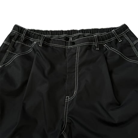 STUMPSTAMP PAINTER PANTS "BLACK WITH WHITE STITCH"