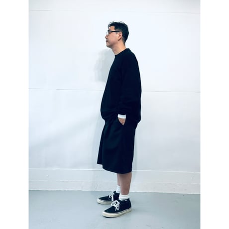 STUMPSTAMP OVERLOCK CONTRAST CUFFS L/S TEE "BLACK”