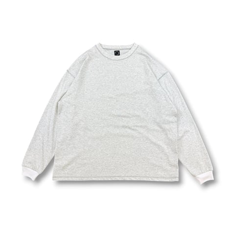 STUMPSTAMP OVERLOCK CONTRAST CUFFS L/S TEE "ASH”