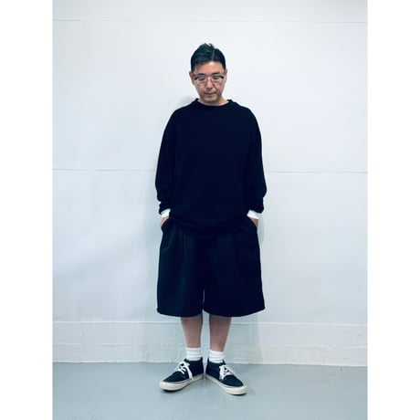 STUMPSTAMP OVERLOCK CONTRAST CUFFS L/S TEE "BLACK”