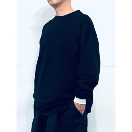 STUMPSTAMP OVERLOCK CONTRAST CUFFS L/S TEE "BLACK”