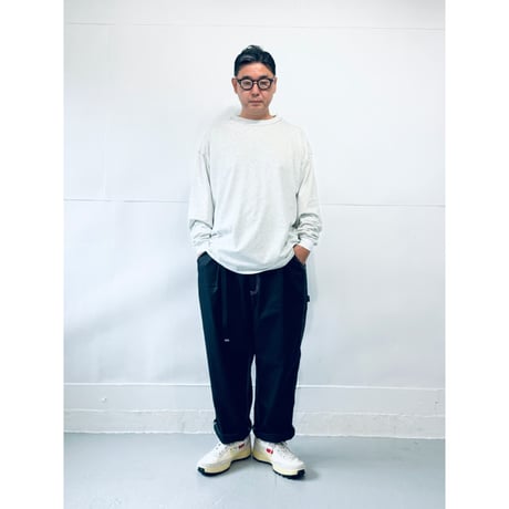 STUMPSTAMP OVERLOCK CONTRAST CUFFS L/S TEE "ASH”
