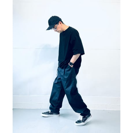 STUMPSTAMP PAINTER PANTS "BLACK WITH BLACK STITCH"