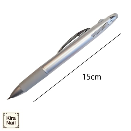 KiraNail ドットペンボールペンタイプ4サイズ収納 （ミラーパウダー付着用チップ付き ）