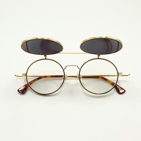 9five ナインファイブ 50-50 Flip-Up フィフティーフィフティーフリップアップ ortoise & 24K Gold Sunglasses