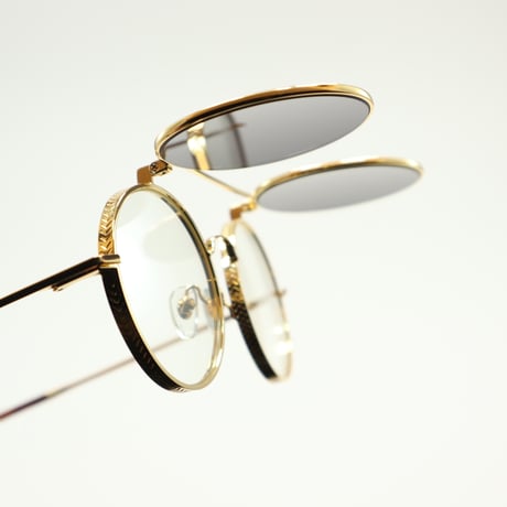 9five ナインファイブ 50-50 Flip-Up フィフティーフィフティーフリップアップ ortoise & 24K Gold Sunglasses