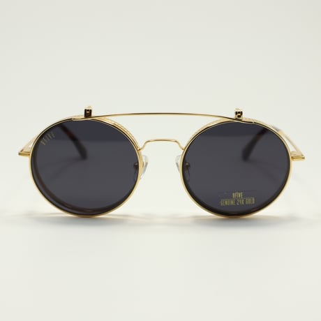 9five ナインファイブ 50-50 Flip-Up フィフティーフィフティーフリップアップ ortoise & 24K Gold Sunglasses