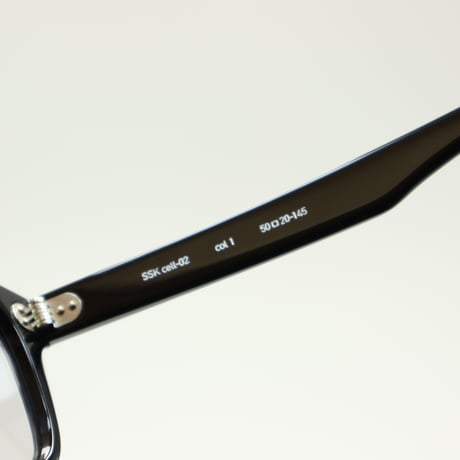 sasaki celluloid SSK cell-02 col.1 Black 佐々木セルロイド