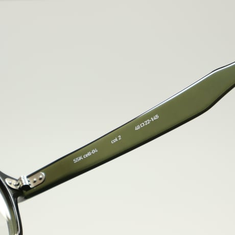 sasaki celluloid SSK cell-04 col.2 Khaki 佐々木セルロイド