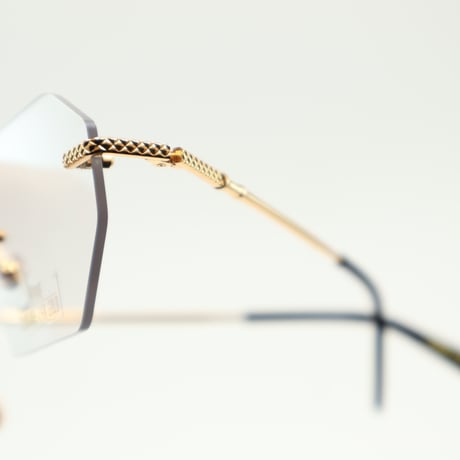 9five 40 HELIOS Black & 24k Gold Clear Lens Glasses　40ヘリオ / ブラック＆24Kゴールド  / クリアレンズ / アジアンフィット