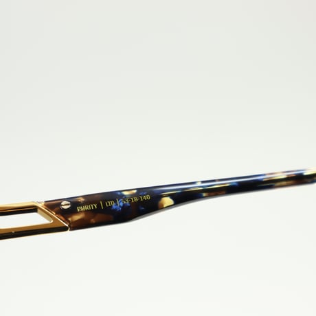 9five PURITY Coastal Blue & 24k Gold Clear Lens Glasses プリティー