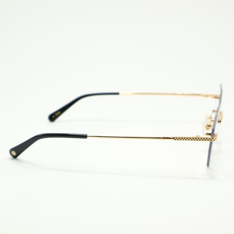 9five 40 HELIOS Black & 24k Gold Clear Lens Glasses　40ヘリオ / ブラック＆24Kゴールド  / クリアレンズ / アジアンフィット