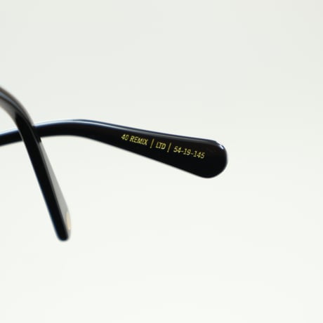 9five 40 HELIOS Black & 24k Gold Clear Lens Glasses　40ヘリオ / ブラック＆24Kゴールド  / クリアレンズ / アジアンフィット