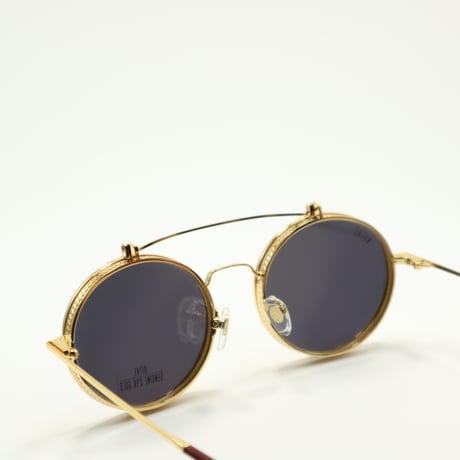 9five ナインファイブ 50-50 Flip-Up フィフティーフィフティーフリップアップ ortoise & 24K Gold Sunglasses