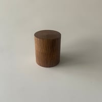 田澤祐介｜薄茶器  茶道具　中継木製茶入　ウォルナット