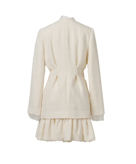 creme lace jacket setup