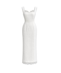 creme heart lace dress