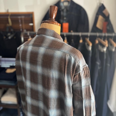Indigo check shirt H-SH068 / H.UNIT エイチユニット