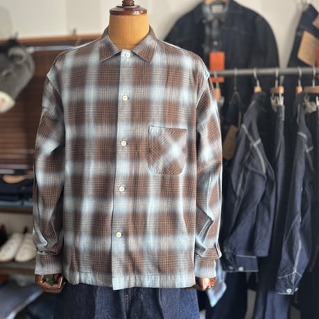 Indigo check shirt H-SH068 / H.UNIT エイチユニット