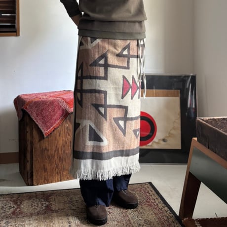 NAVAJO-INSPIRED PATTERN MULTI WRAP-LONG 01-4017L / orSlow オアスロウ
