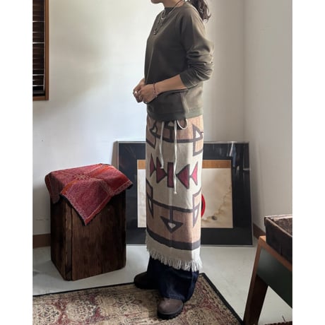 NAVAJO-INSPIRED PATTERN MULTI WRAP-LONG 01-4017L / orSlow オアスロウ