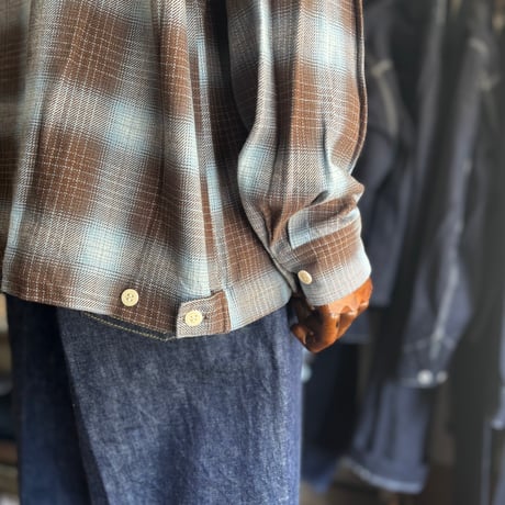 Indigo check shirt H-SH068 / H.UNIT エイチユニット