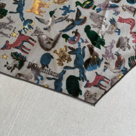 FUNNY ANNIMALS BANDANA STOLE  BDS-37 / Bohemians ボヘミアンズ