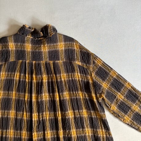 CHECK FRLL L/S ONE-PIECE DOP-236HB / dahl’ia ダリア