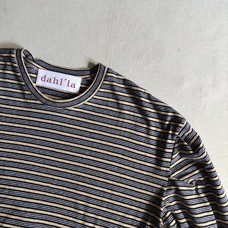 MULTI BORDER L/S -T DTH-216 / dahl’ia ダリア