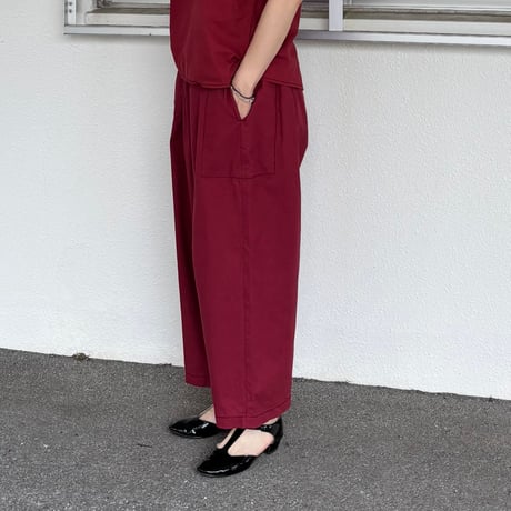 バルキーシーチング厚手 ギャザーパンツ 261-3372B / homspun ホームスパン