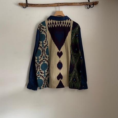 ANOR PRIPELA x CORD COMBI OPEN COLLAR SHIRTS BS387-21 / Bohemians ボヘミアンズ