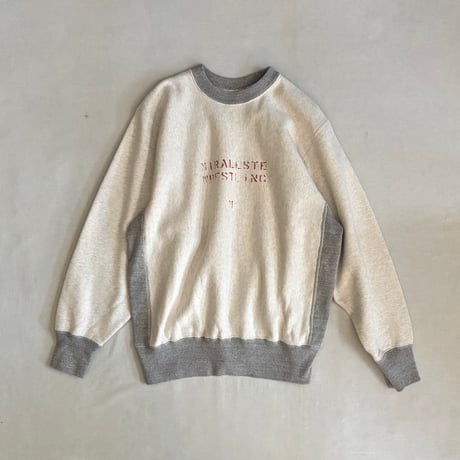 HEAVYWEIGHT CROSS GRAIN SIDE RIB TWOTONE SWEAT SHIRT 03-0030 / orSlow オアスロウ