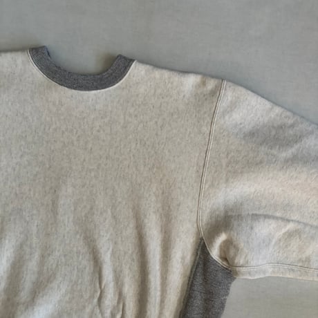 HEAVYWEIGHT CROSS GRAIN SIDE RIB TWOTONE SWEAT SHIRT 03-0030 / orSlow オアスロウ