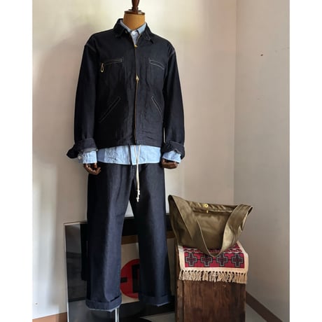 Denim work trousers (One wash) H-PT108 / H.UNIT エイチユニット