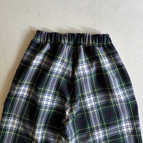ウールタータン フリルポケットパンツ 262-3413 / homspun ホームスパン