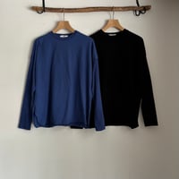 40/2天竺 ロングスリーブ 裾ロックプルオーバー 261-6578 / homspun ホームスパン