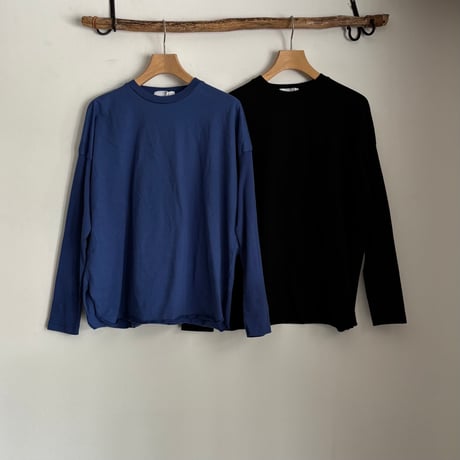 40/2天竺 ロングスリーブ 裾ロックプルオーバー 261-6578 / homspun ホームスパン