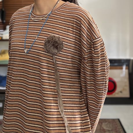 MULTI BORDER L/S -T DTH-216 / dahl’ia ダリア