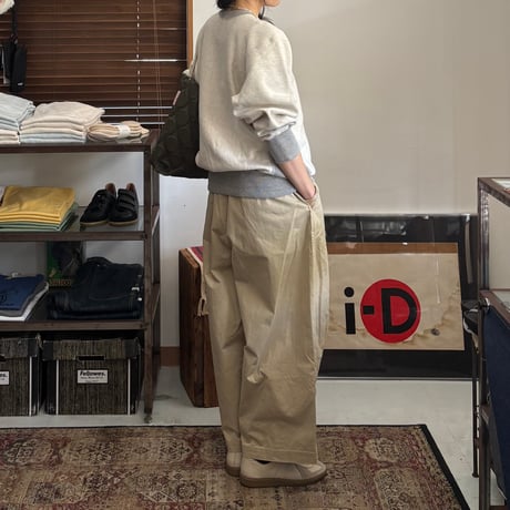 HEAVYWEIGHT CROSS GRAIN SIDE RIB TWOTONE SWEAT SHIRT 03-0030 / orSlow オアスロウ