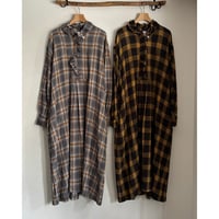 CHECK FRLL L/S ONE-PIECE DOP-236HB / dahl’ia ダリア