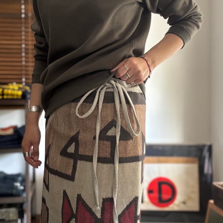 NAVAJO-INSPIRED PATTERN MULTI WRAP-LONG 01-4017L / orSlow オアスロウ