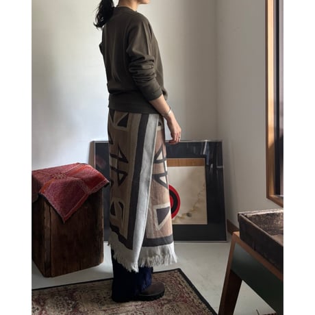 NAVAJO-INSPIRED PATTERN MULTI WRAP-LONG 01-4017L / orSlow オアスロウ