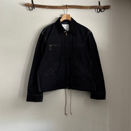 Denim zip work jacket (One wash) H-JK068 / H.UNIT エイチユニット