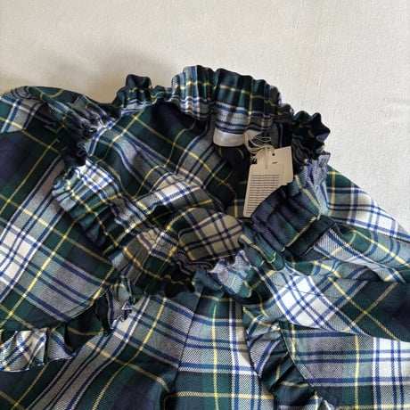 ウールタータン フリルポケットパンツ 262-3413 / homspun ホームスパン