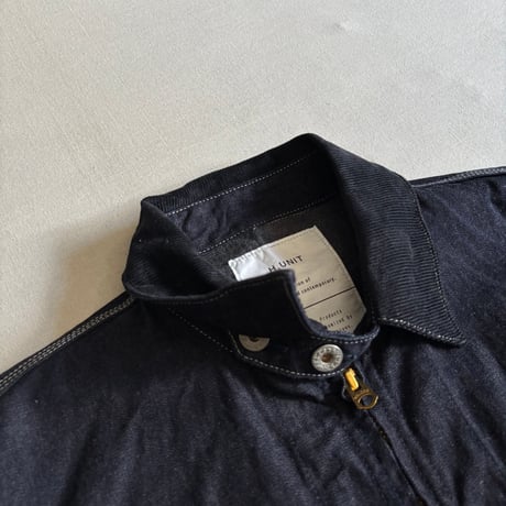 Denim zip work jacket (One wash) H-JK068 / H.UNIT エイチユニット